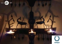 Graceful Candle Holders -  Metal,  Pack of1